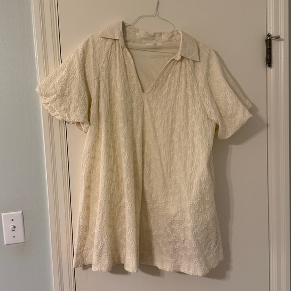 Mable Cream Floral Short Sleeve Dress - Picture 3 of 3